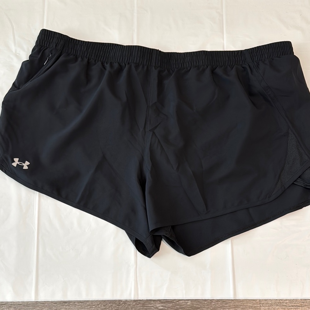 Under Armour Women's Plus size Black running shorts
Size 3X new